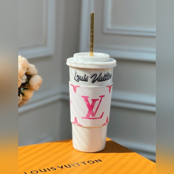 Louis Vuitton Accessories - Louis Vuitton ceramic straw cup gift set